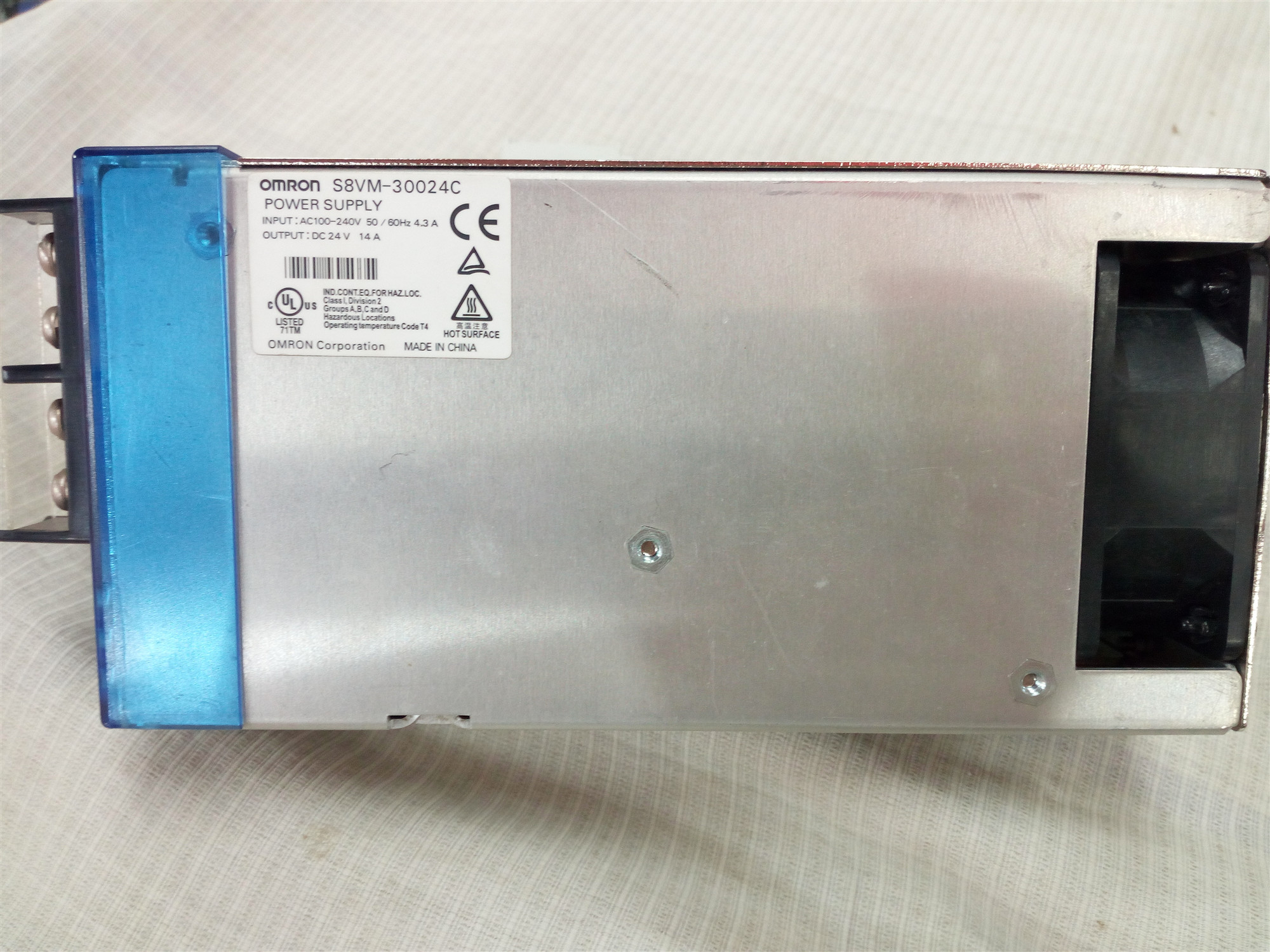 议价....实体店S8VM-30024C 开关电源24V 14A 原装日本正品拆机件