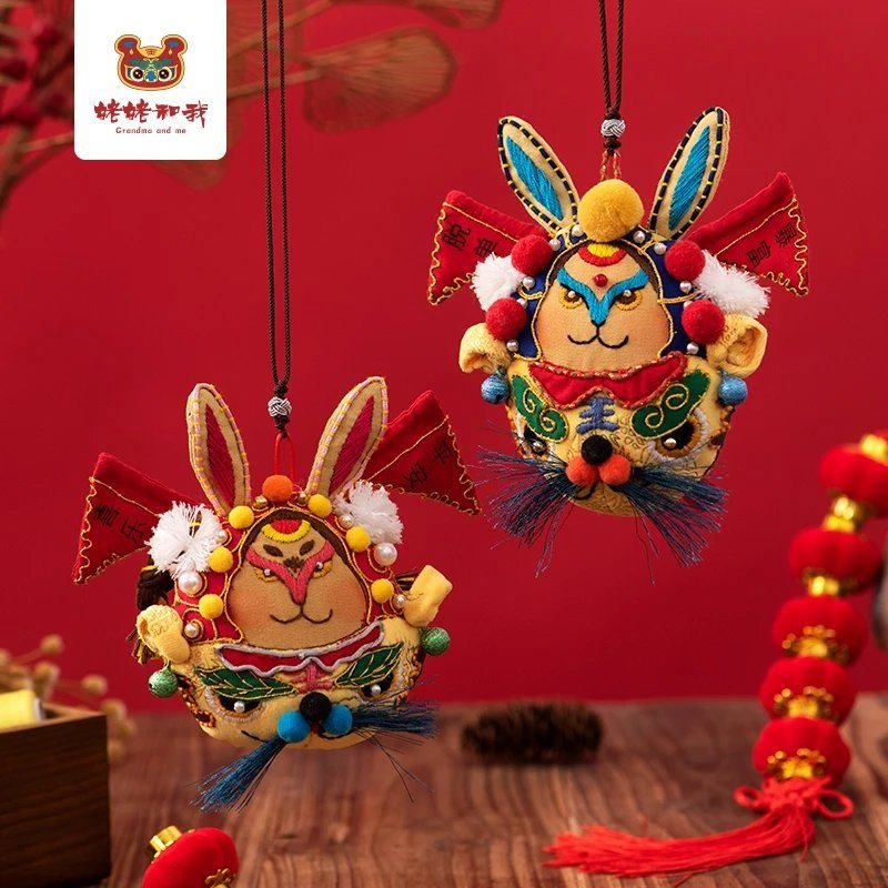 姥姥和我兔将军男款女款手工diy材料包 兔年大吉东方献礼