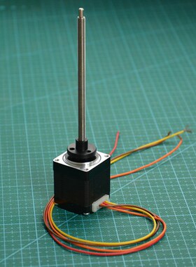 究其科技JUGETEK 丝杆步进电机 NEMA11 丝杆长100MM TR4.76*0.635