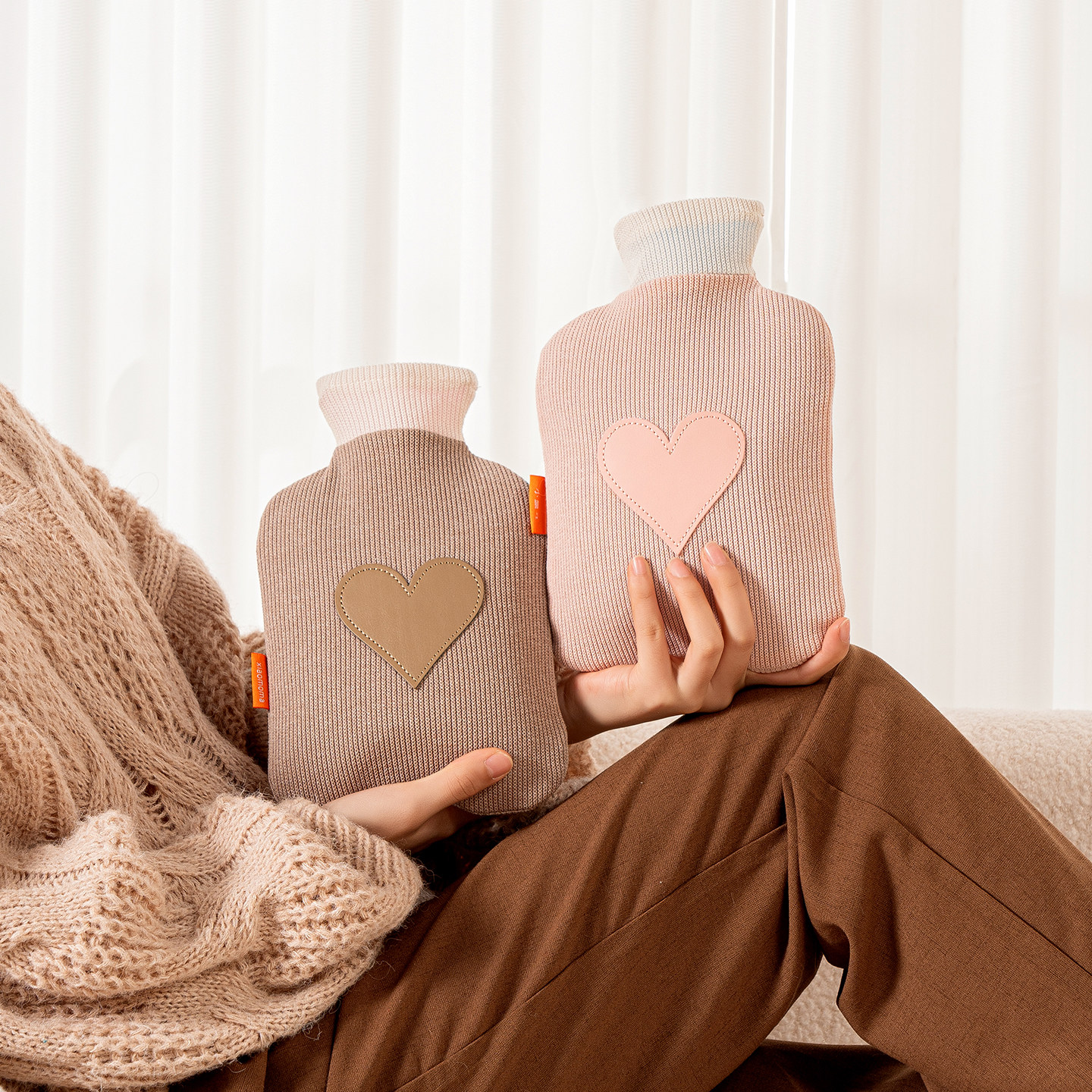 2025新款热水袋注水大号可拆洗针织加厚暖脚暖被窝专用灌水暖水袋,居家日用,热水袋,淘宝优惠券,粉丝福利购,淘宝优惠卷