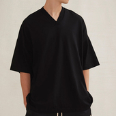 美式 ESSENTIALS云系列V领短袖 T恤男款 硅胶印花FOG复线潮牌2023FW