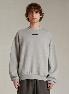 FOG宁波原厂 ESSENTIALS24ss圆领卫衣美式高街休闲套头卫衣男纯色