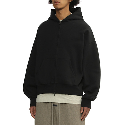 原厂品质ESSENTIALS25AS美式拉链外套卫衣男女同款连帽加绒印花潮