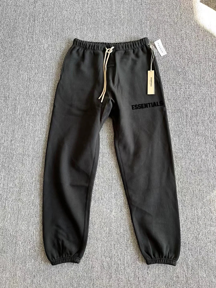 fog宁波原厂fear of god复线essentials第八季收脚休闲长裤黑色