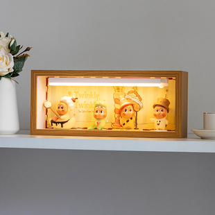 泡泡玛特我们都是星星人系列盲盒收纳展示相框手办收藏收纳展示盒