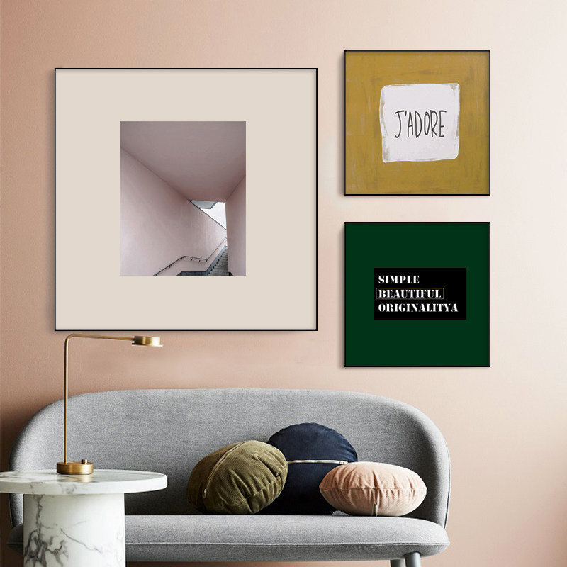 铝合金画框装裱创意挂墙海报框定制广告框装饰画金属相框正方形框