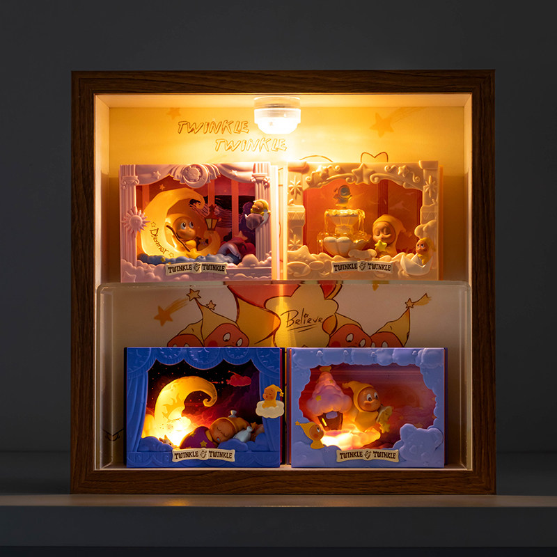 泡泡玛特星星人点亮系列盲盒展示盒手办收纳相框摆件礼物带遥控灯,家居饰品,相框/画框,淘宝优惠券,粉丝福利购,淘宝优惠卷