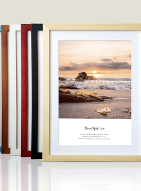 大尺寸实木相框画框装裱24寸28寸36寸40寸4K2K1K全开广告定做