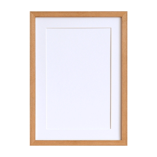 实木空白书法画框相框装裱diy手写毛笔字画挂墙a3a4框架定制8 4开