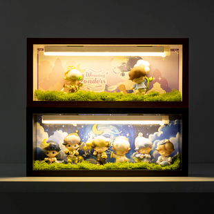 泡泡玛特DIMOO梦里梦外系列盲盒收纳展示盒展示框收纳盒抽拉相框