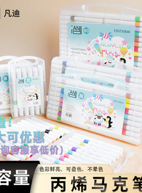 丙烯马克笔软头可水洗