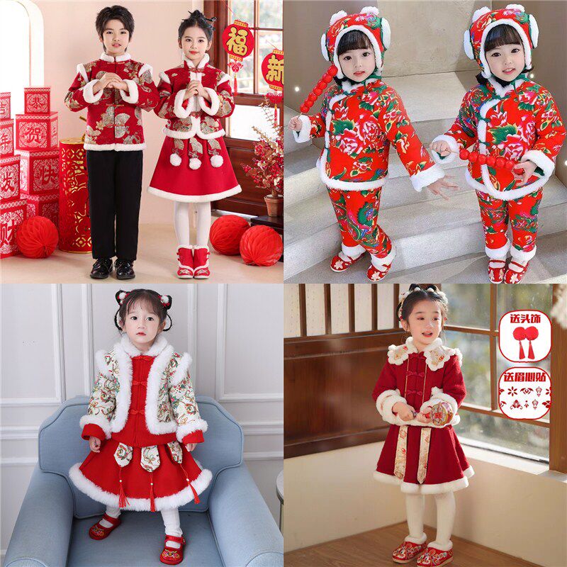 新款加厚拜年服汉服唐装