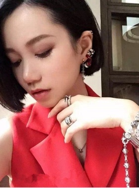 牌克罗潮牌CH925纯银克十字架手镯罗心复古做旧手链男女情侣手串
