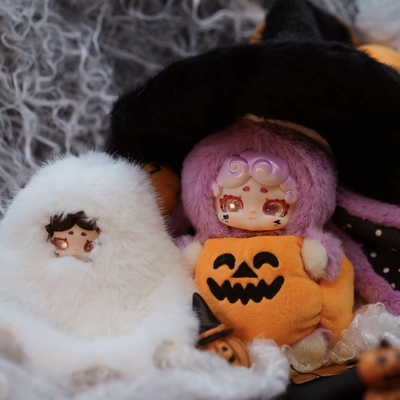 LuckyDeerNai晚安小兔魔法女巫万圣节限定吊卡毛绒挂件女生礼物