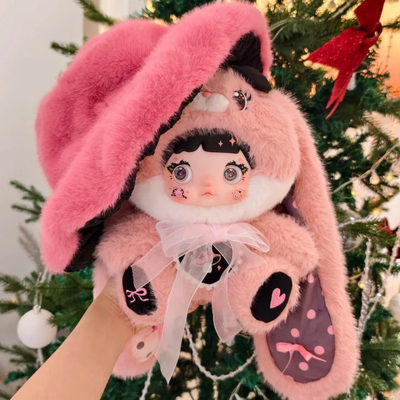 正版糯米儿Nommi蘑菇帽400%毛绒可爱小兔大体玩偶娃娃公仔礼物