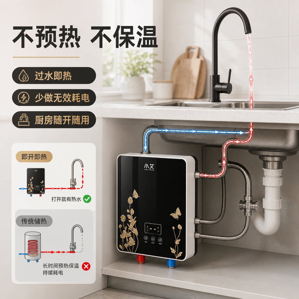 小艾恒温即热式厨宝小型电热水器