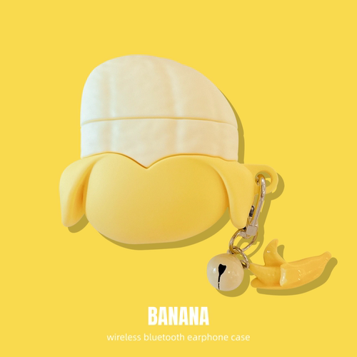 适用vivo tws air3保护套iqootwsair3pro香蕉3e 3i创意vivotwsa4 a3无线蓝牙耳机壳iqoo tws1e硅胶防摔1i