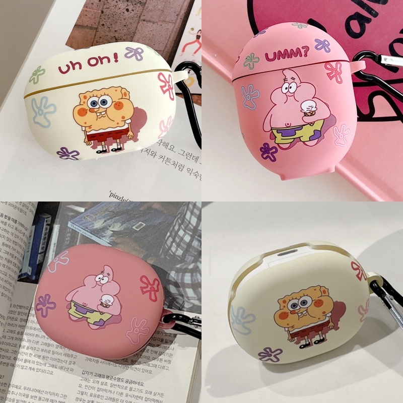 适用redmi红米buds4保护套5pro派大星redmibuds3青春版lite活力版海绵宝宝无线蓝牙耳机壳磨砂