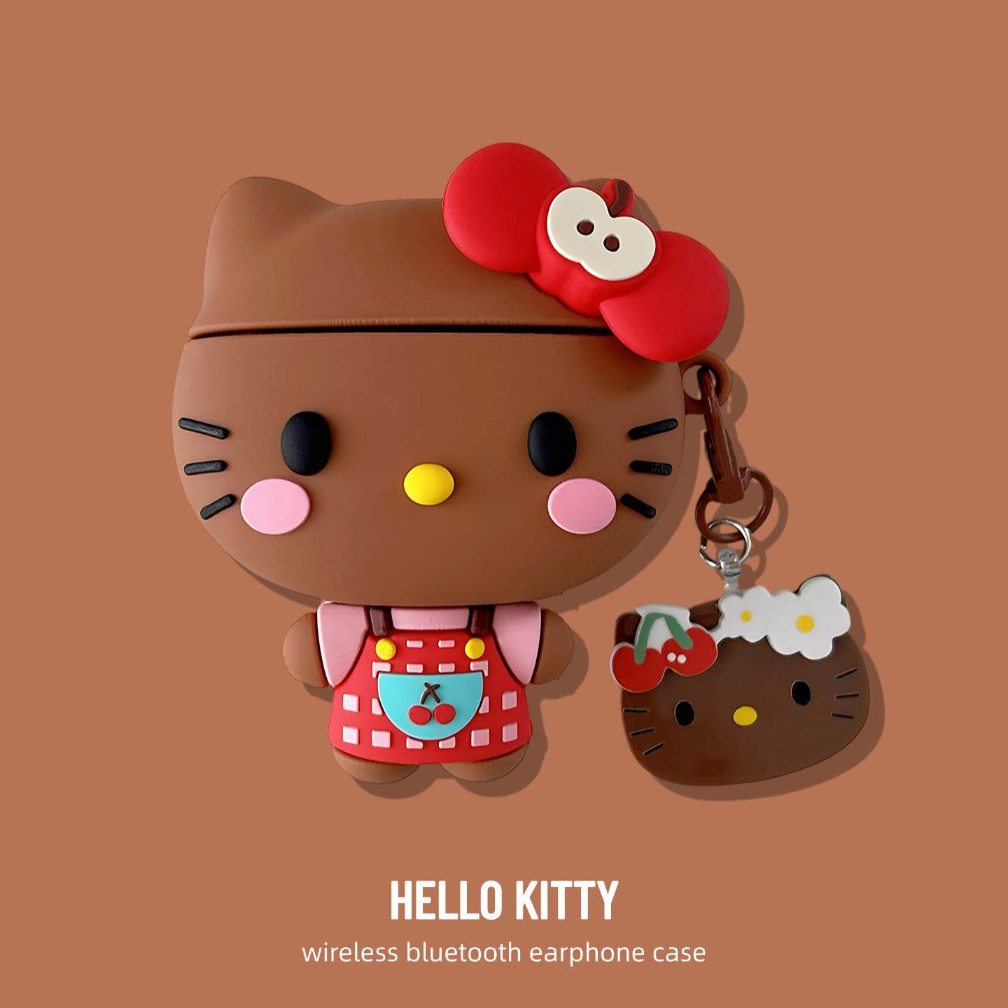 适用vivo tws5 hifi保护套iqootwsair3黑皮kitty猫a4可爱vivotwsair3pro防尘塞3e 3i蓝牙耳机壳air3硅胶1e 1i