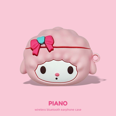 适用vivo tws5 hifi保护套iqootwsair3小羊必爱诺a4可爱vivotwsair3pro防尘塞3e 3i蓝牙耳机壳air3硅胶1e 1i