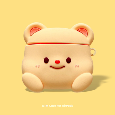 适用xiaomi小米redmi红米buds5pro保护套redmibuds6pro青春版4活力版xiaomibuds5无线蓝牙耳机壳硅胶黄油小熊