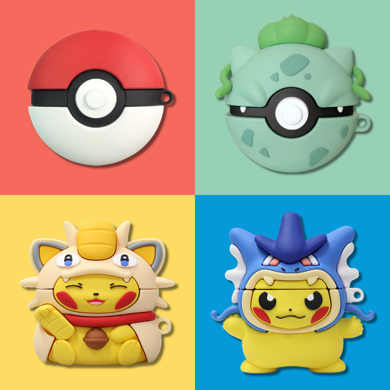 适用vivo tws air保护套iqootwsair2精灵球A2 a1宝可梦pro无线蓝牙耳机壳vivotwsair硅胶防摔