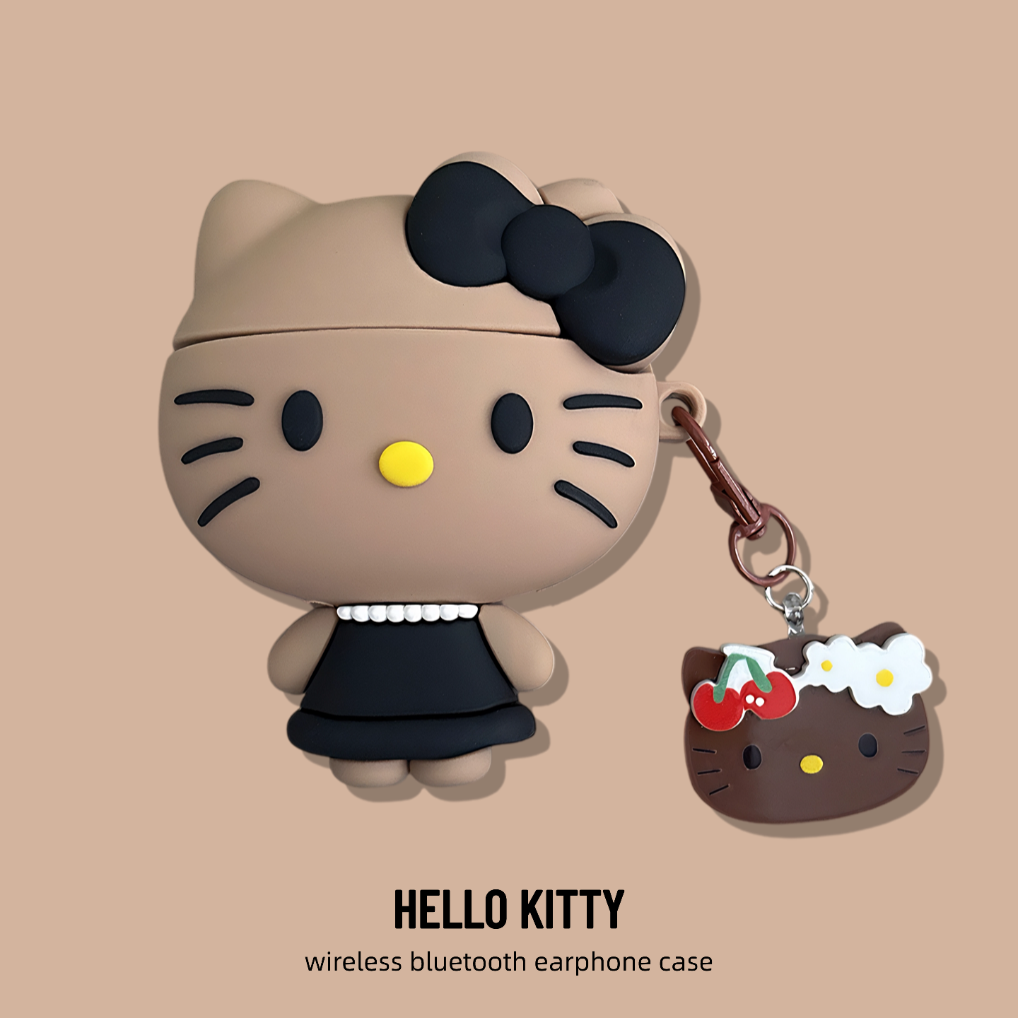 小香风kitty猫适用苹果airpods保护套pro3降噪版4代二代三代airpodspro2蓝牙耳机壳四代5代五代硅胶防尘塞
