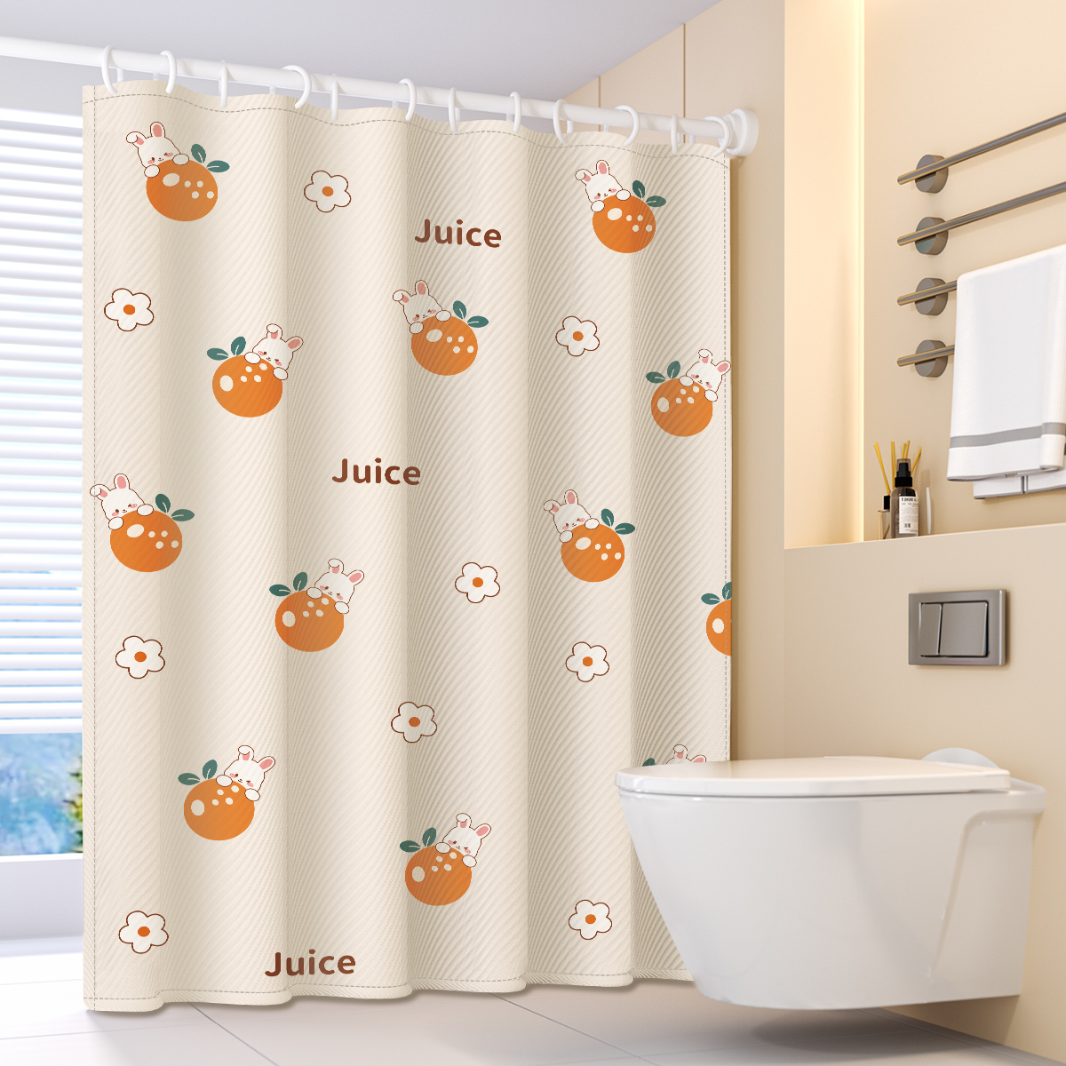 卫生间加厚浴室防水防霉布帘