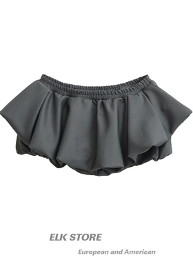 纯欲风性感白色A字花苞裙女低腰显瘦显瘦辣妹短裙半身裙舞蹈裙裤