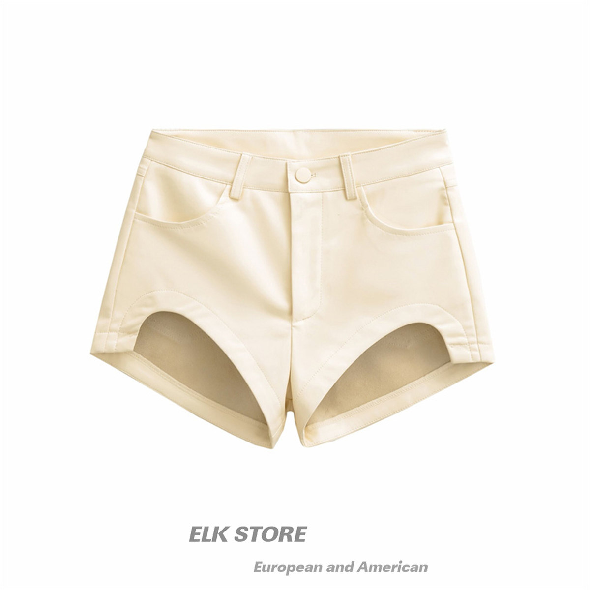 辣妹气质黑色高腰修身皮短裤休闲裤女秋冬修身加厚丰胯显瘦包臀裤,女装/女士精品,短裤,淘宝优惠券,粉丝福利购,淘宝优惠卷