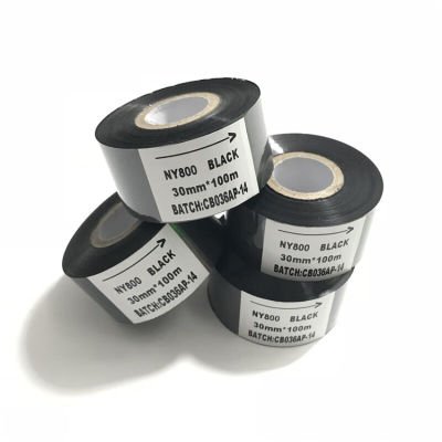 定制适用立式机南云NY80030mm*100m黑色碳带NY800色带30mm*100m1