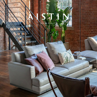 意式轻奢高端真皮沙发