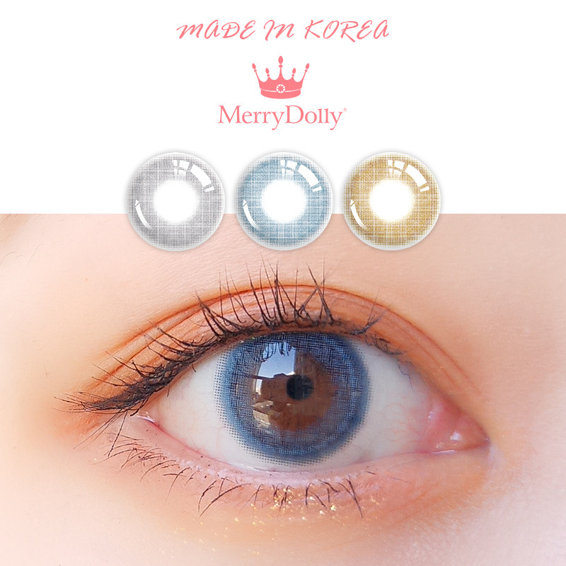 merrydolly韩国进口美瞳日抛30片装女小直径自然男彩色隐形眼镜qr
