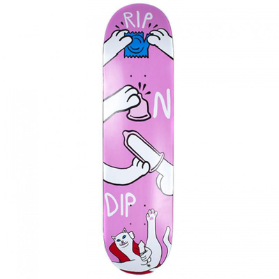 现货 RIPNDIP Condom Skate Deck 粉红 滑板 板面