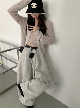 【grapestone】韩系 针织开衫+背心套装  2565#