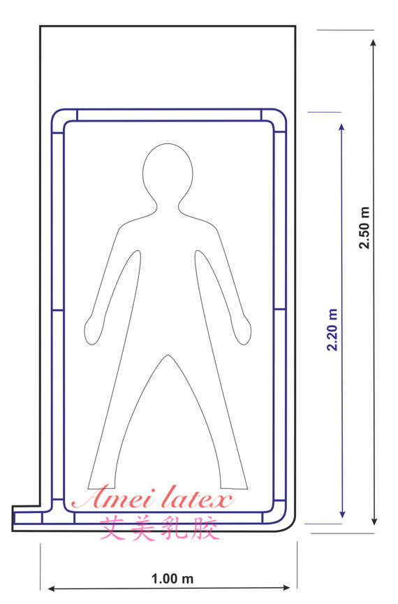 乳胶衣 乳胶真空床单人操作 乳胶真空床 全包真空床含支架