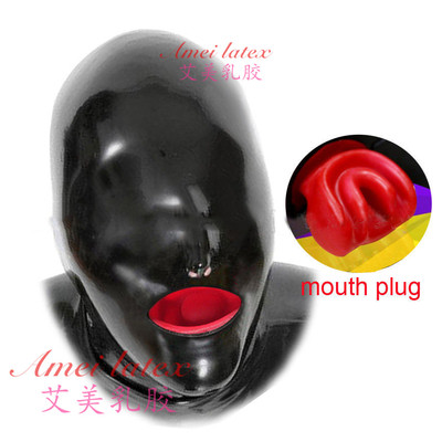 乳胶头套 全包乳胶头套面具 可带牙套鼻管 乳胶头套