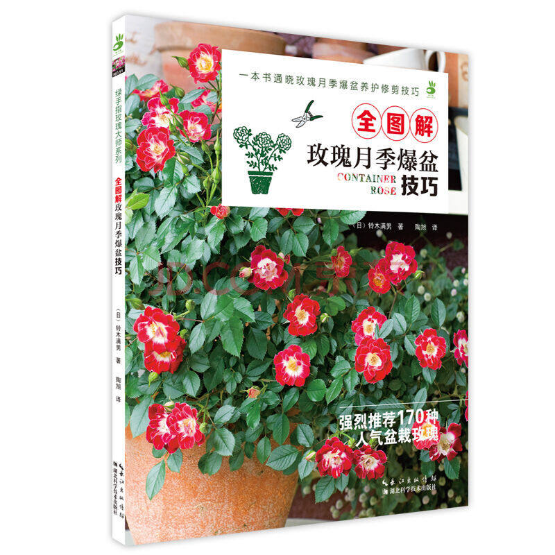 铃木满男 家庭园艺养花技巧 170种人气盆栽玫瑰 玫瑰月季爆盆养护修剪