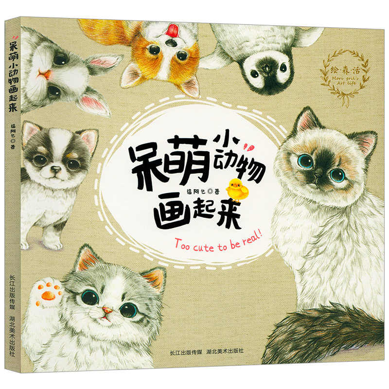 猫咪可爱动物素描正版畅销书儿童手绘入门基础绘画书籍湖北美术出版社