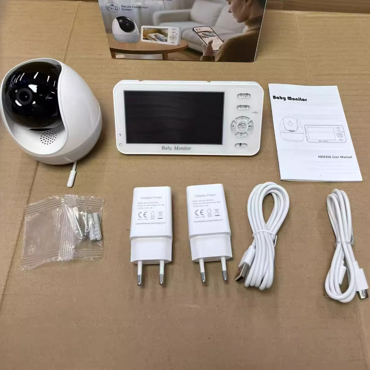 new跨境屏幕 婴儿看护器babay monitor宝宝监控器wifi camera