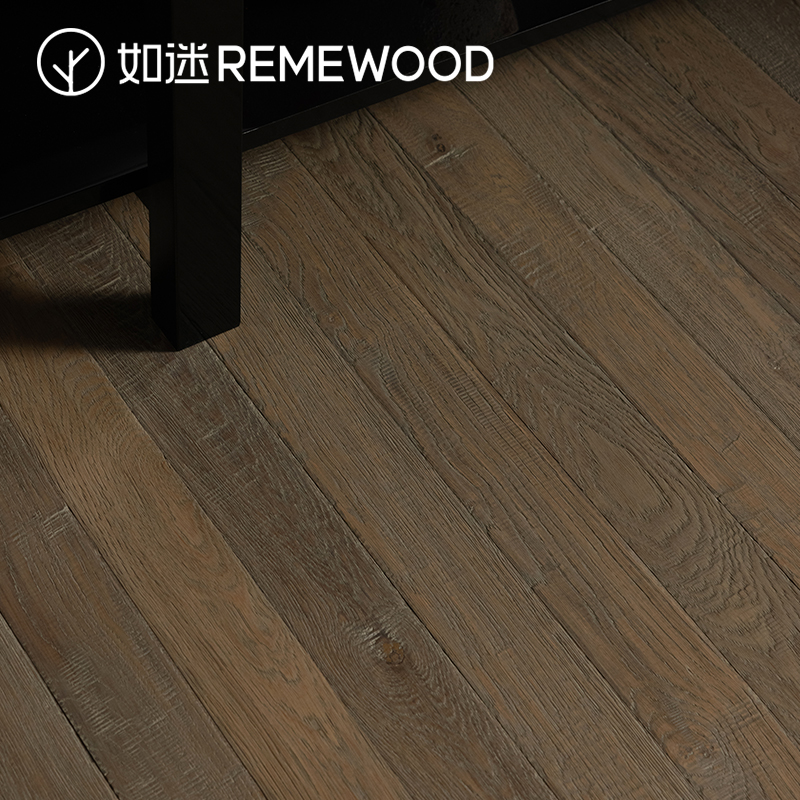 如迷仿古三层实木窄条地板ENF