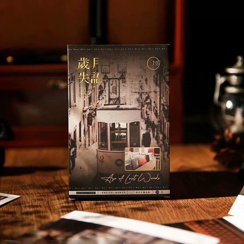 (满10元发货)沐染岁月失语创意贺卡复古唯美明信片高颜值卡片