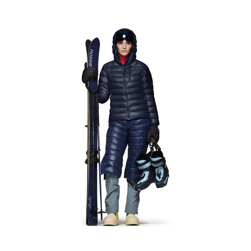 代购挪威老人头NORRONA羽绒服女士保暖防风透气耐磨轻量高蓬松度