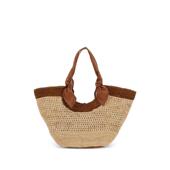 代购 Hereu女士草编托特包大容量收纳轻便携带透气结构可手提