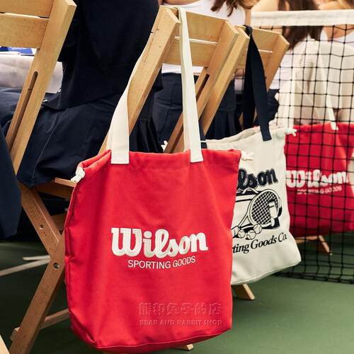 代购Wilson Do All Tote威尔胜网球包大容量单肩手提包可调节束