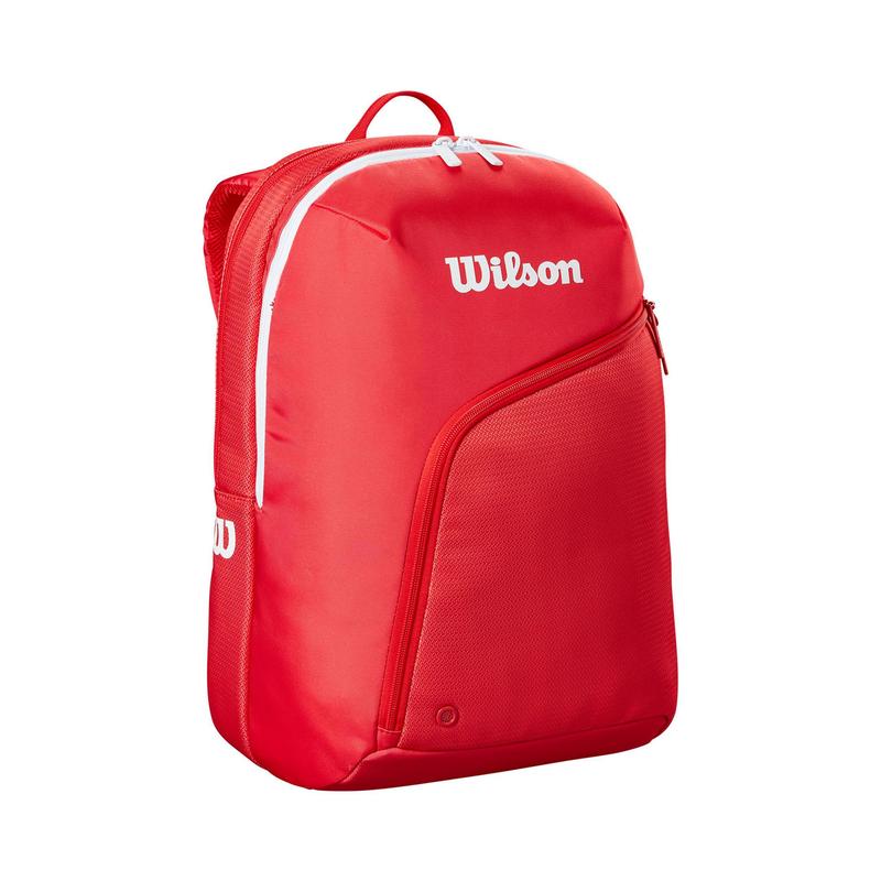 Wilson威尔胜网球背包保护球拍易于携带耐用材质舒适肩带红色