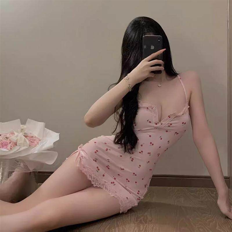 2025新款加胸垫纯欲少女睡衣睡裙