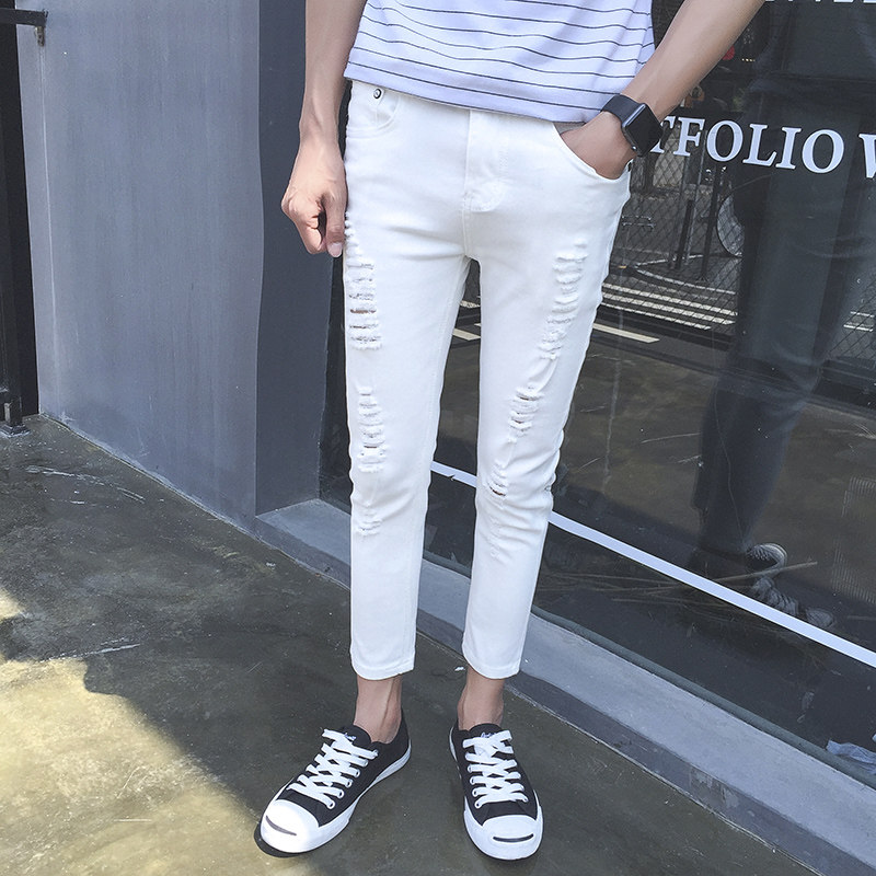 Jeans pieds Slim pour été - Ref 1465035 Image 4