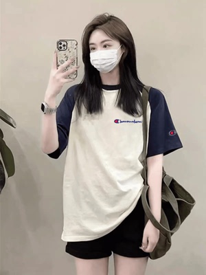 刺绣拼接宽松冠军蚂蚁美式休闲