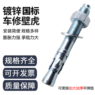 车修壁虎国标车修膨胀螺丝拉爆 电梯螺栓大全M8M10M12M16M20MM 包邮